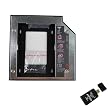 12.7mm Sata To Sata 2nd Hard Drive Hdd DVD Caddy For Toshiba Mini NB205-N210 NB205-N312/BL NB205-N310/BN NB205-N311/W NB205-N313/P series Laptop PLUS AGPtek USB 2.0 All in one card reader