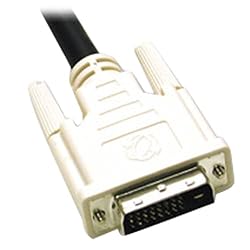 Cables To Go 26911 DVI-D Male/Male Dual Link Digital Video Cable, White Connectors (2 Meter/6.56 Feet)