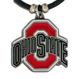 Ohio State Buckeyes Logo Pendant Rubber Necklace - NCAA College Athletics Fan Shop Sports Team Merch...