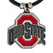 Ohio State Buckeyes Logo Pendant Rubber Necklace - NCAA College Athletics Fan Shop Sports Team Merchandise