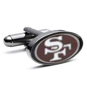 San Francisco 49ers NFL Logo'd Executive Cufflinks w Jewelry Box