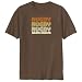 T-Shirt Brown  Rugby Retro Color  North Dakota Usa City