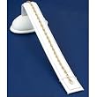 White Leather Bracelet Necklace Ramp Jewelry Display