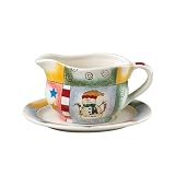 Pfaltzgraff Holiday Magic Gravy Boat With Matching Saucer