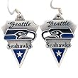 Seattle Seahawks Dangle Earrings - NFL Football Fan Shop Sports Team Merchandise