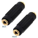 GTMax Gold Plated 3.5 mm Stereo Coupler Female to Female Jack