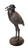Zoobox ZH-0100F-CB Water Gardening, Heron with Fish, Copper Bronze