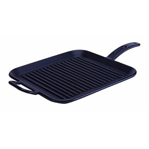 Lodge Pro-Logic Pre-Seasoned Cast Iron 12-Inch Square Grill Pan by Irons