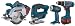 Factory-Reconditioned Bosch 92614DCJF-RT 14.4 Volt Compact Tough Drill/Circular Saw/Jigsaw/Flashlight Kit