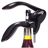 Metrokane Houdini Lever-Style Corkscrew, Black