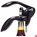 Metrokane Houdini Lever-Style Corkscrew, Black