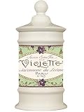 Violettes (Violets) over-size Ceramic French retro Apothecary Jar
