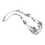 Moonstone & Amethyst Necklace