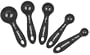 Cuisinart 5 Piece Measuring Spoon Set,  Black
