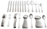 Cuisinart by Wallace 18/10 Satin Classic 53-Piece Stainless-Steel Flatware Set, Service for 8