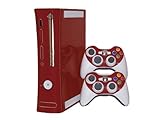 Xbox 360 Skin - NEW - BOLD BURGUNDY system skins faceplate decal mod