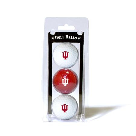 Indiana Hoosiers Iu Ncaa Team Logo 3 Golf Ball Pack