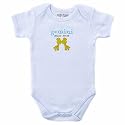 Luvable Friends Zodiac Bodysuit Gemini, White