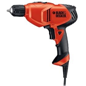 Black & Decker DR202 5 Amp 3/8-Inch Drill with Keyless Chuck