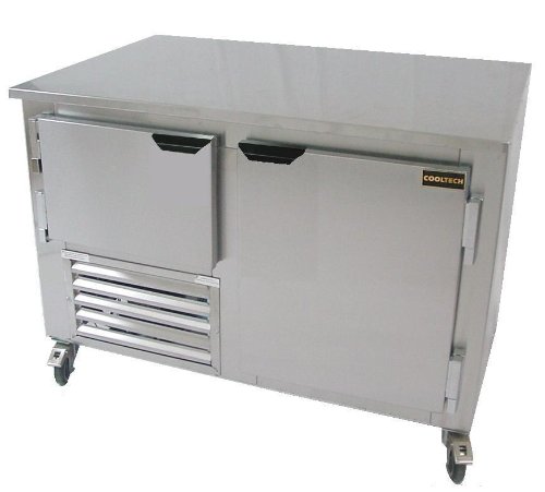 Cooltech Refrigeration 36-inch 1-1/2 Doors Worktop Refrigerator Low Boy Cooler 36