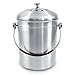 Compost Bin for Kitchen Countertop, Odor Suppressing Pail with Silicone Grip, Lifetime Warranty!