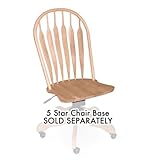 Steambent Windsor Office Chair Top (Unfinished Wood) (41.5"H x 21.75"W x 21 ....