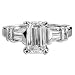 SIGNATURE EMERALD CUT DIAMOND RING 1.62 CT H VS2