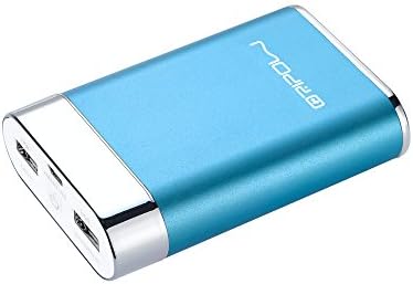 Oripow 2nd Gen Spark A3 9600mAh Portable Charger External Battery Power Bank with Double USB Outputs for iPhone 6 Plus 5S, iPad Mini 3 Air 2, Samsung Galaxy S6 S5 Note 4 3, HTC ONE M9, Nexus, More Phones and Tablets (Blue)