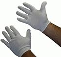 65/35 Polyester Cotton Inspectors White Glove 1dz Large