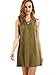 OURS Women's Multi Stripe Chevron Print Tank Casual Summer Dress (XL, Black)