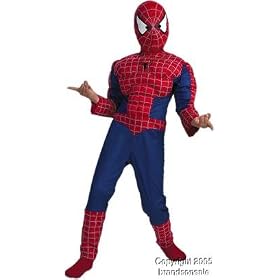 Kid's Spiderman 2 Muscle Chest Costume (Small 4-6)