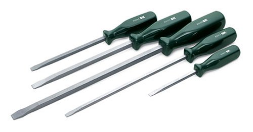 SK Hand Tools 86003 5-Piece SureGrip Square Screwdriver Set