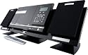 Easy Touch Radio CD / MP3 / HI FI Player - Mini Tower With Clock / USB & Remote Control