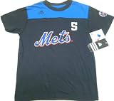 MLB Adidas N.Y. Mets David Wright Youth Vintage T-Shirt XL (Size 18-20) Black