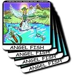 Londons Times Funny Animals Cartoons - Angel Fish - Coasters