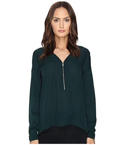 [ザ クープルス] The Kooples レディース Long Sleeve T-Shirt Front Zip トップス [並行輸入品]