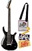 Parker PDF70 Maxx Fly P Series Electric Guitar Bundle with Strap, Strings, String Winder, Pick Card, and Polishing Cloth - Pearl Black