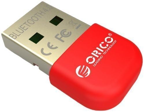 XoomBot Brand New BTA-403 USB Bluetooth Version 4.0 Micro Adapter with Latest CSR8510A10 Chipset Low Energy Technology(Model A Bluetooth 4.0 Adapter Orico Red)