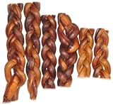 12 Jumbo Braided Bully Sticks - Pkg of 50