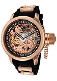 Invicta Men's 1090 Russian Diver Mechanical Skeleton Dial Black Polyurethane Watch