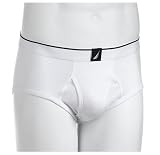Nautica Men's Brief, White, 3-Pack