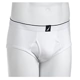 Nautica Men's Brief, White, 3-Pack