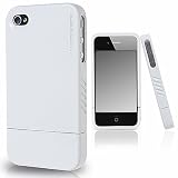 CaseCrown Metallic Slash Glider for Apple iPhone 4 and 4S (AT&T, Sprint, & Verizon compatible) Screen Protector included - White