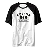 T-Shirt Raglan White  Guyana 72 Athl Dept  Country