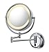 Kimball & Young 95345HW Double Sided Wall Mirror with Chrome Frame, 8.75-Inch