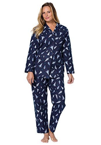 Dreams & Co. Women's Plus Size Plaid Flannel Pjs