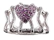 .38ct. Pink Sapphire Gem Stone Promise Ring