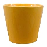GP インテリアポット　タリーズ　ラウンド　イエロー　18cm　穴無し　2個入り　／鉢カバー