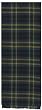 Durable Hand Woven 100% Cotton Colorful Blue Plaid Table Runners 12x72 Inches Set of Two