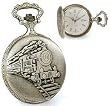 Pocket Watch - Jacques du Manoir Brass Case Train Watch from Goldfinger Jewelry